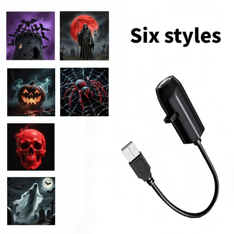 SpookyGlow™ 12-Pattern Halloween LED Projector