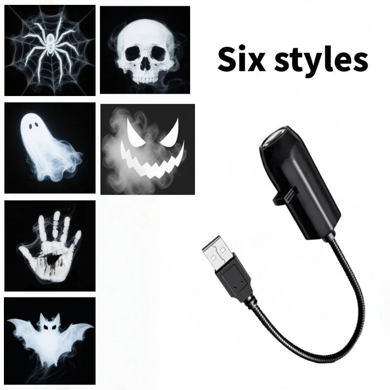 SpookyGlow™ 12-Pattern Halloween LED Projector