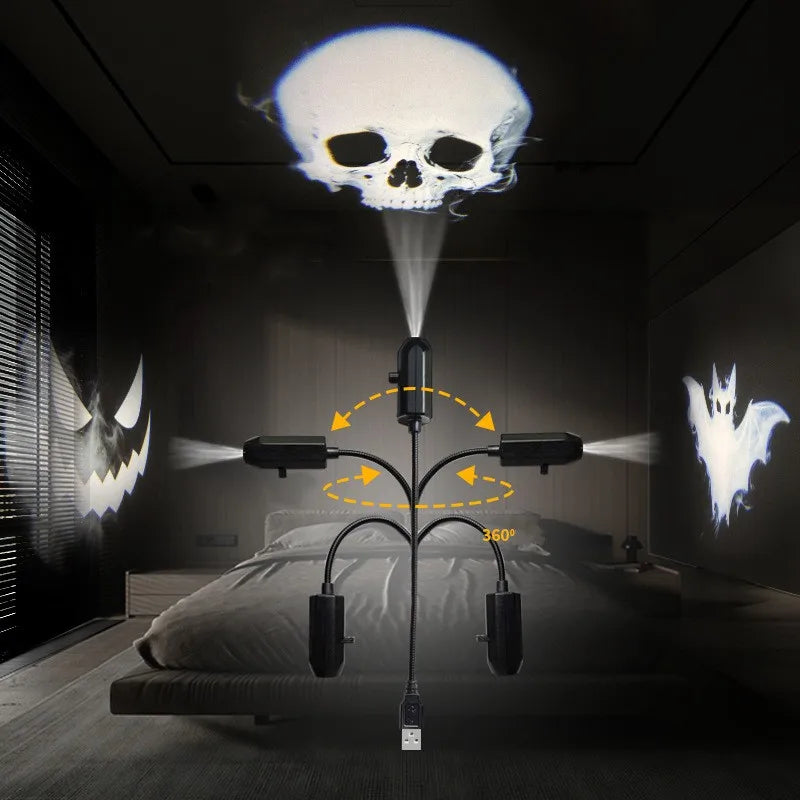 SpookyGlow™ 12-Pattern Halloween LED Projector