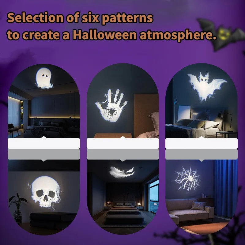 SpookyGlow™ 12-Pattern Halloween LED Projector