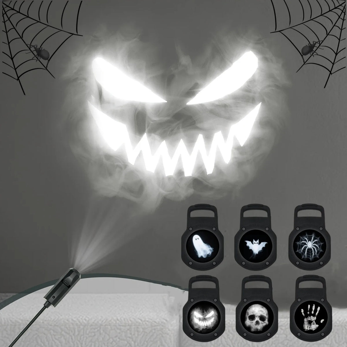 SpookyGlow™ 12-Pattern Halloween LED Projector