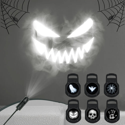 SpookyGlow™ 12-Pattern Halloween LED Projector